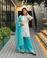 PAKISTANI INDIAN SALWAR KAMEEZ WEDDING DESIGNER BOLLYWOOD DRESS NEW PARTY WEAR