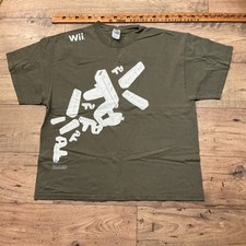 VERY RARE Promo Vintage Nintendo Wii T Shirt Size XLarge Men's XL Green