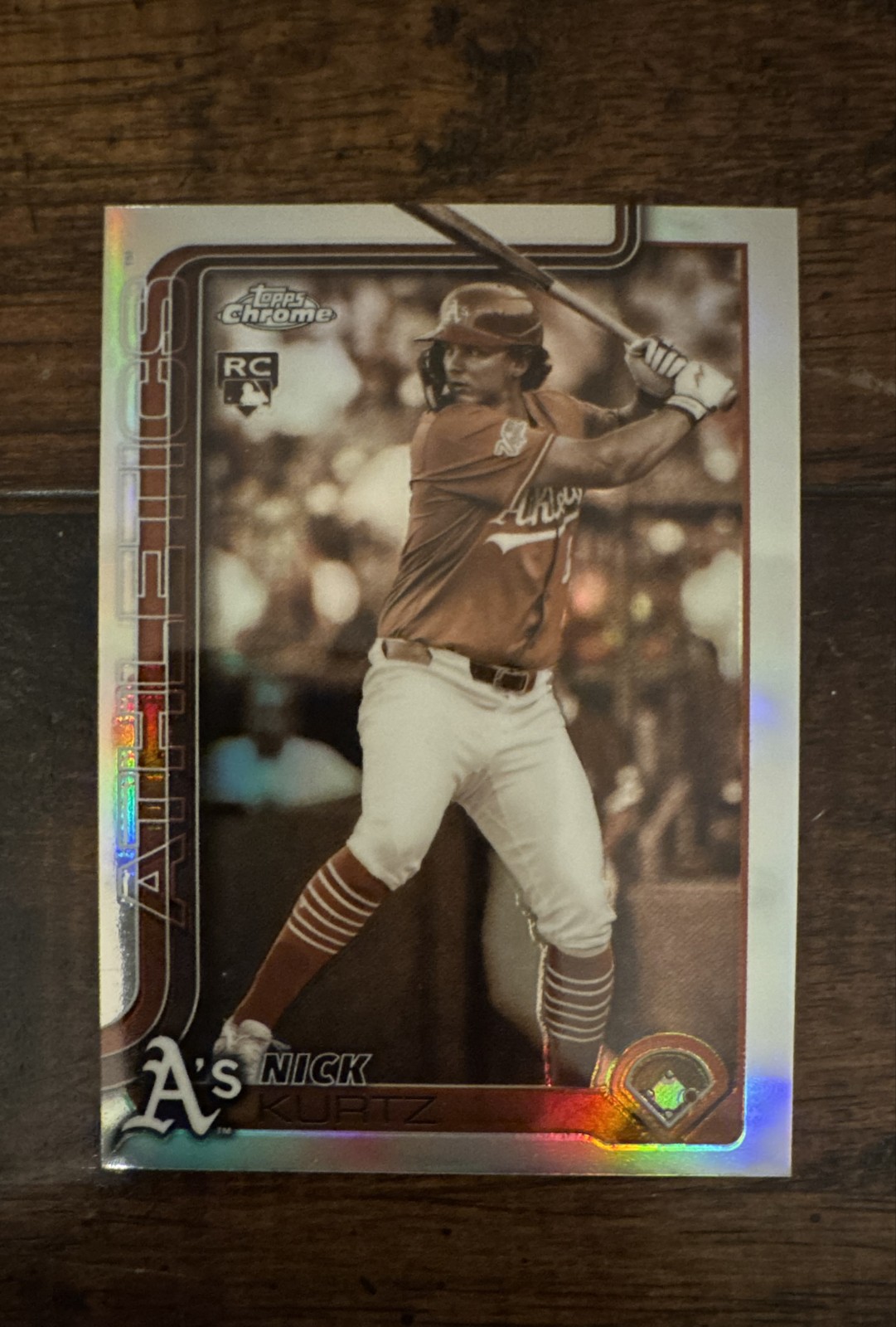 2025 Topps Chrome Update Series - Nick Kurtz #USC178 Sepia Refractor (RC)