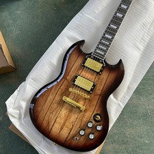 Custom Shop SG Glossy Log Electric Guitar HH Pickups Free Shipping