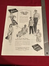 Reliance Manufacturing Company Rayon Fabric by Verney 1940’s Print Ad
