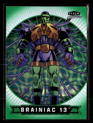 2025 Fleer Brilliants Superman - Green Kryptonite - #21 Brainiac-13