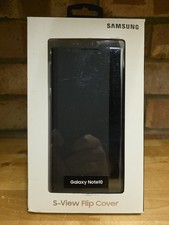 Samsung Galaxy Note 10 S-View Flip Cover Clear View Cover Case - Black
