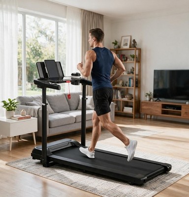 3.5HP Quiet Walking Pad With 15% Incline, 7.5MPH Treadmills For Home Exercise US