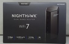 Netgear Nighthawk RS150 BE5000 Dual-Band Router WiFi 7 RS150-100NAS - Open Box