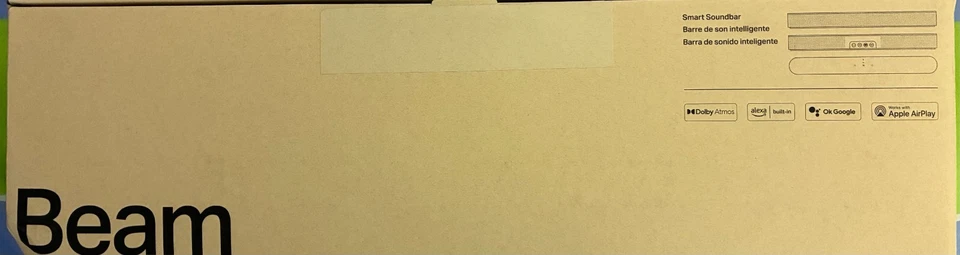 SONOS Beam (Gen 2) Smart Soundbar with Dolby Atmos (Black) BEAM2US1BKHB (SEALED) - Image 2 of 3