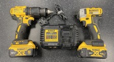 DEWALT DCD778 18v xr COMBI HAMMER DRILL + DCF887 IMPACT DRIVER 2 X 5 AH.MC 88580