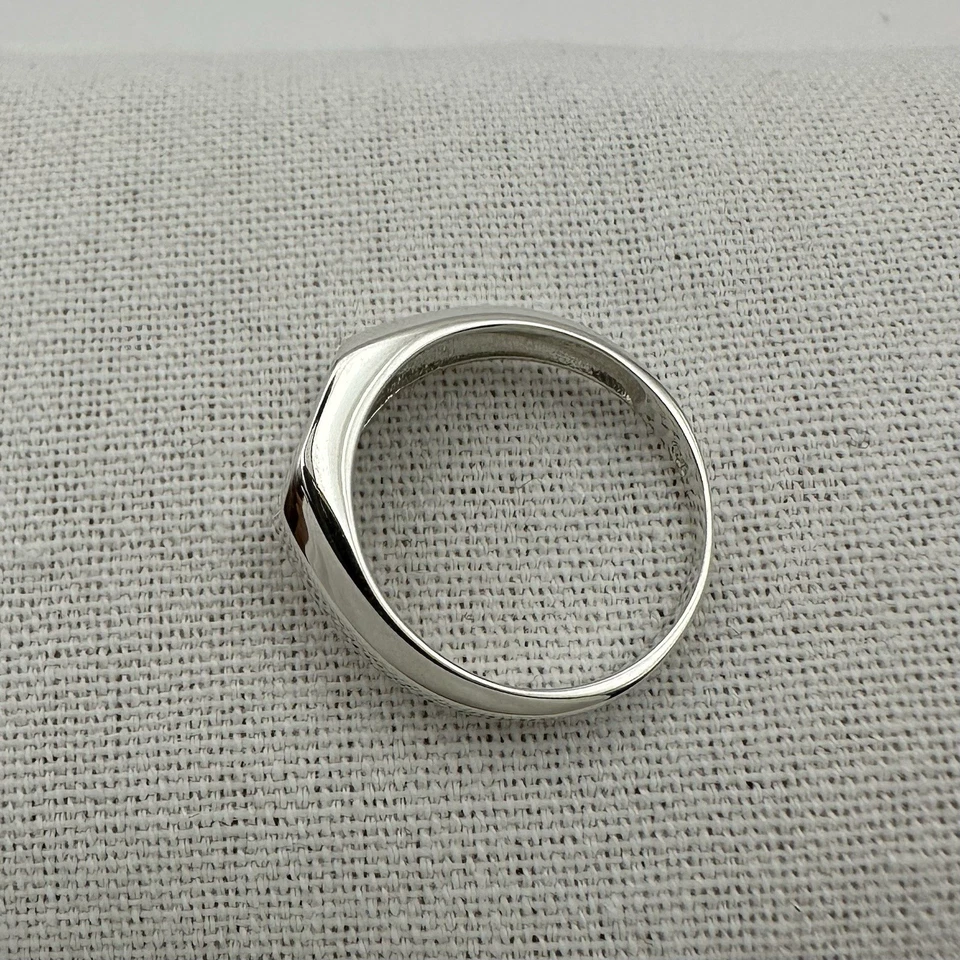 Anillo de sello para hombre | Plata de ley .925 | Talla 8 Foto 2 de 4