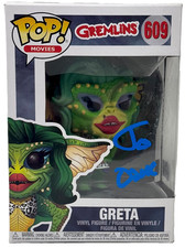 Joe Dante "Gremlins" Signed Autograph Greta Funko Pop #609 Horror Beckett COA