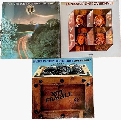 BACHMAN-TURNER OVERDRIVE (BTO) 3 LPs: Not Fragile, Freeways, BTO II XLNT Vinyl