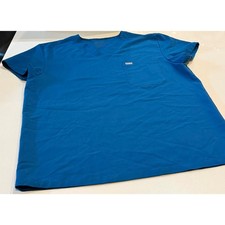 FIGS Technical Collection Men's Blue V-Neck Scrub Top 3 XXL Pocket PO 1652
