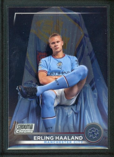 2023 ERLING HAALAND TOPPS CHROME STADIUM CLUB UEFA CHAMPIONS LEAGUE