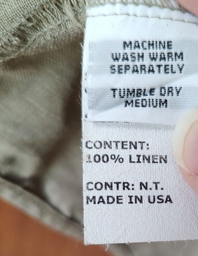 Cut Loose size S brown 100% linen open front draped jacket blazer lagenlook - Picture 5 of 5