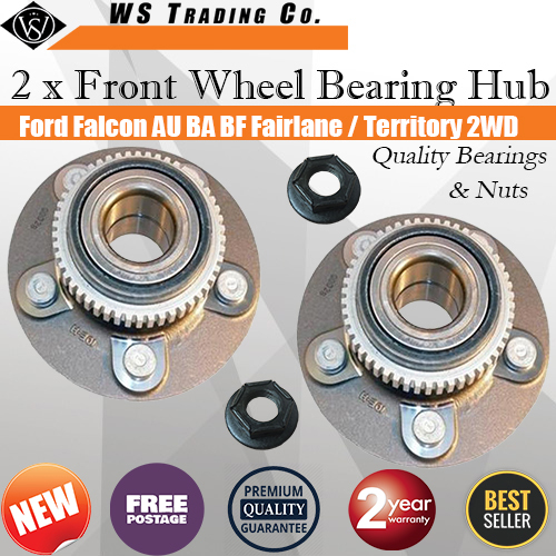 2 Ford Territory 2WD 2004 2011 Front Wheel Bearing Hub & Nut eBay