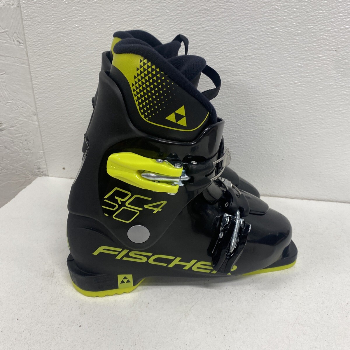Fischer RC4 20 Ski Boots Kid's Sz 21.5 Black/lime Green #2j1 | eBay