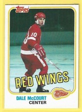 1981-82 Topps #21 Dale McCourt Free Shipping