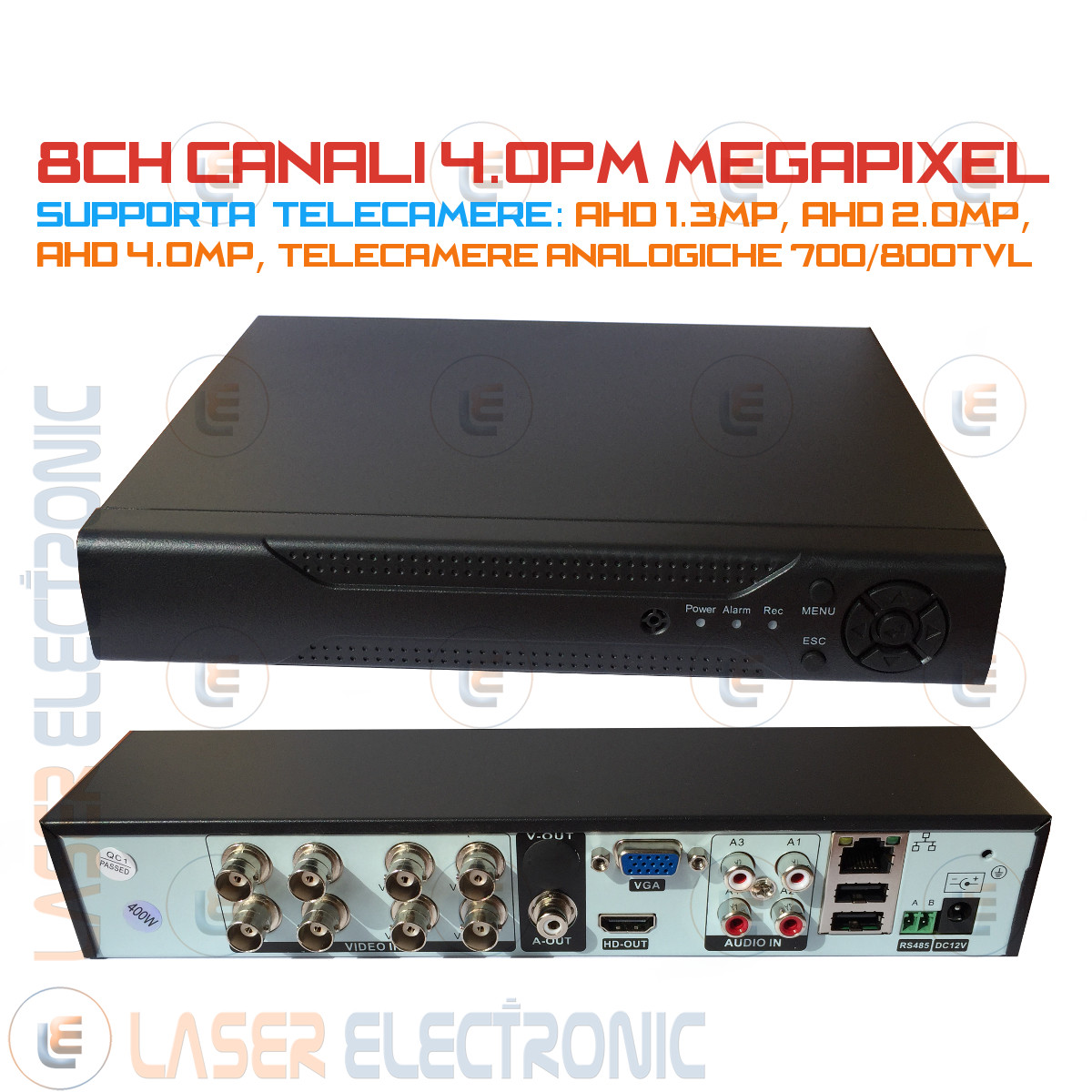 Mini DVR Ibrido 8 Canali 4MP AHD 5-in-1: Sicurezza Professionale Real-Time