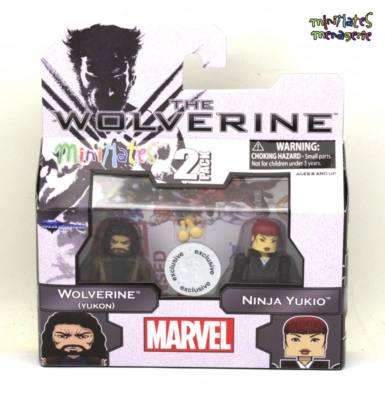 Marvel Minimates TRU Toys R Us The Wolverine Movie Yukon Wolverine & Ninja Yukio