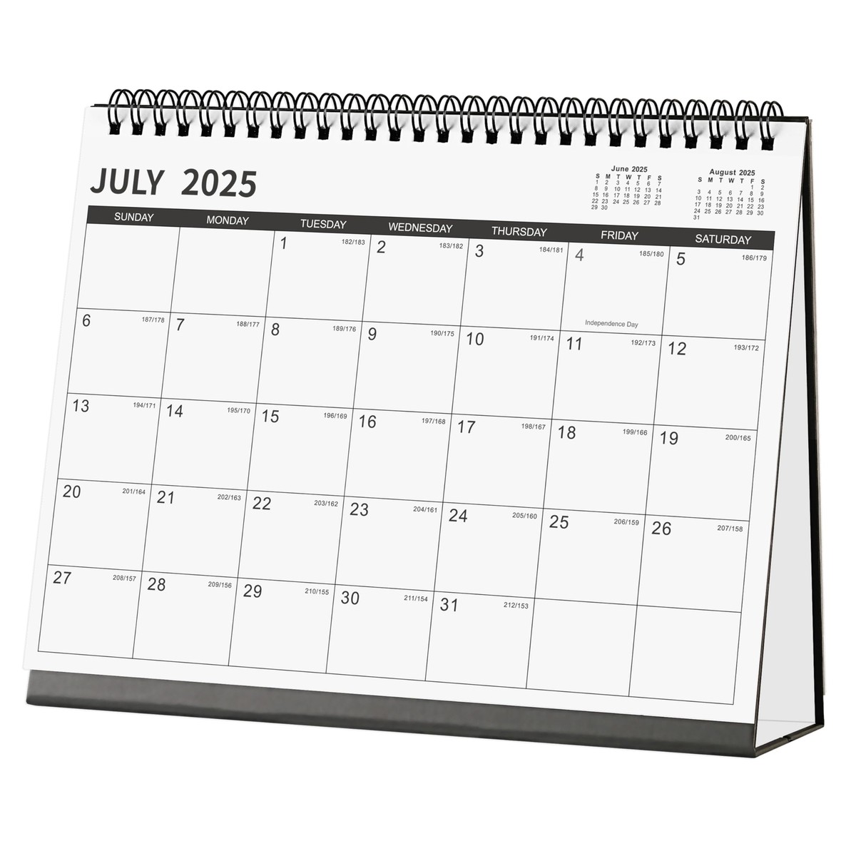2025-2026 Standing Flip Desk Calendar - 18 Month From January 2025