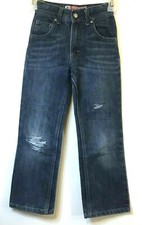 Lee Dungarees Children Denim Slim Straight Leg Jeans Pants Size 7