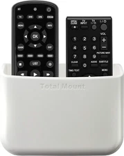TotalMount Universal Remote Holders - Two Remotes per Holder - White