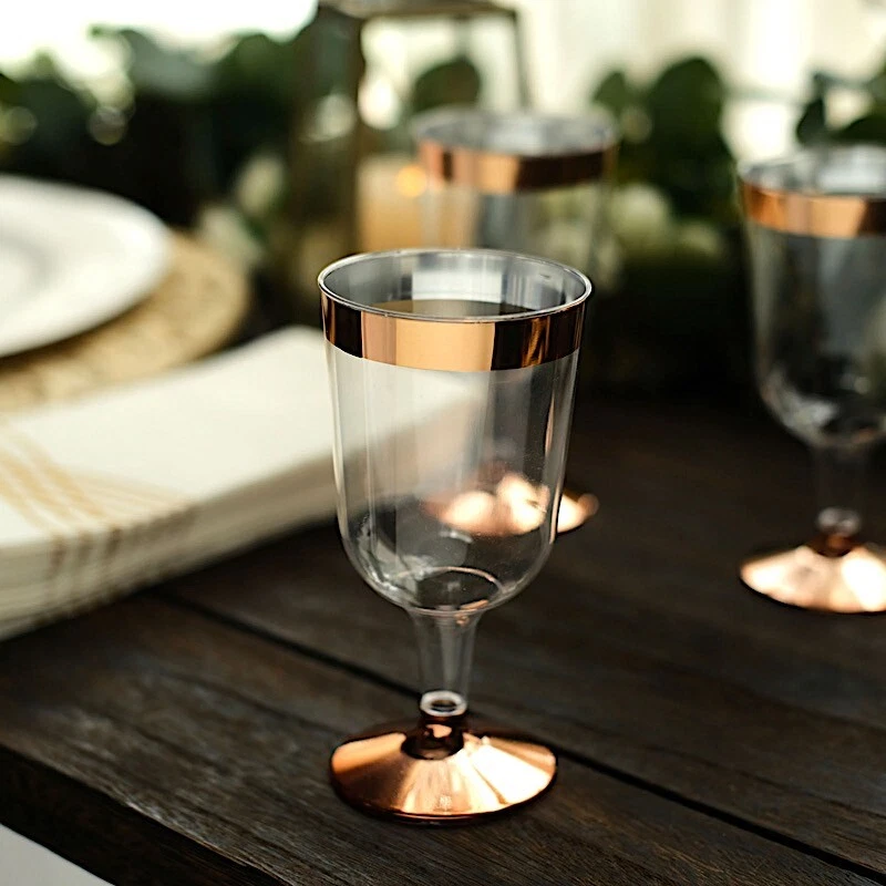 Gold plastic best sale goblets party