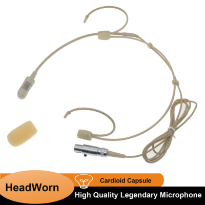 SM52 Headset Microphone For Sennheiser Shure AKG MiPro Mini 4Pin 3Pin Cardioid