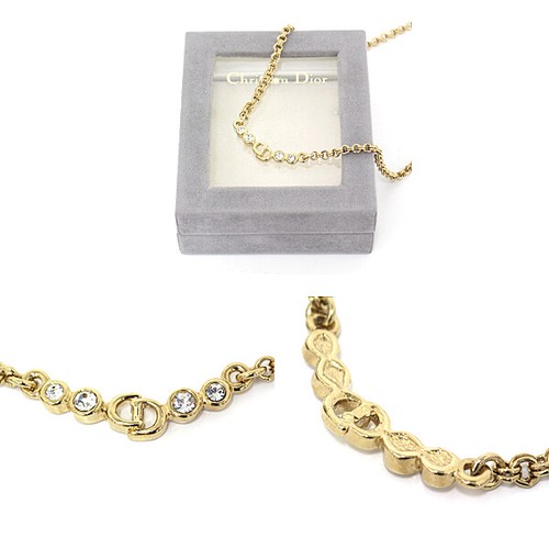 Christian Dior Gold Choker Necklace 