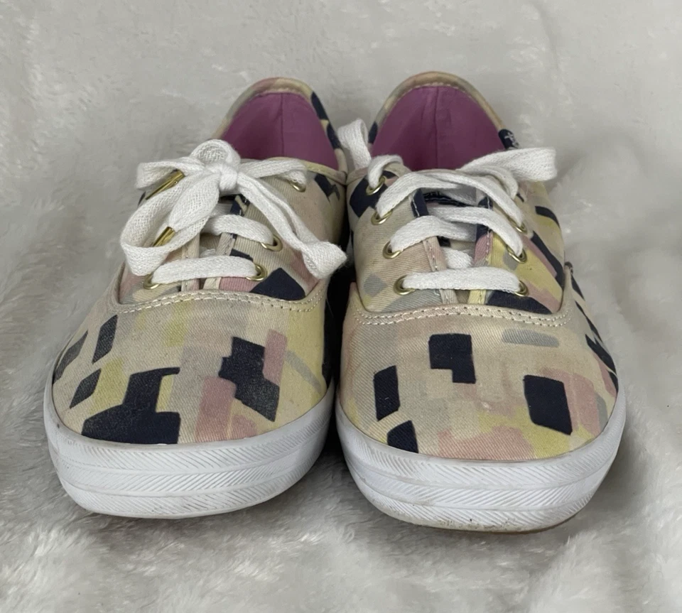 Keds X Birchbox Womens Multi Color Geometric Pattern Sneakers Shoes Sz 9US 40EU - Image 3 of 4
