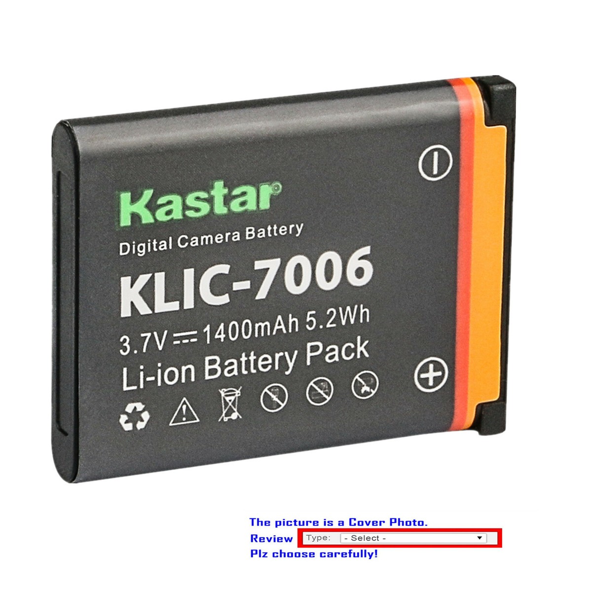ファン Kastar LB-012 Replacement Battery Pack for Kodak PixPro FZ51