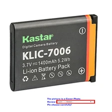 Kastar Replacement Battery Pack for Kodak KLIC-7006 LB-012 Battery K7006 Charger
