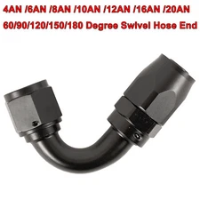 4/6/8/10/12/16/20AN 60/90/120/150/180-Degree Swivel Hose End Fitting