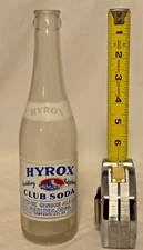 VINTAGE HYROX SODA BOTTLE WITH AN ACL LABEL SHOWING CASTLE CRAIG OF MERIDEN CT
