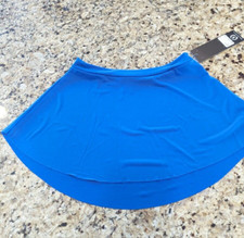 Eurotard Womens High Low Pull On Mini Ballet Skirt 06121 Royal Blue size L