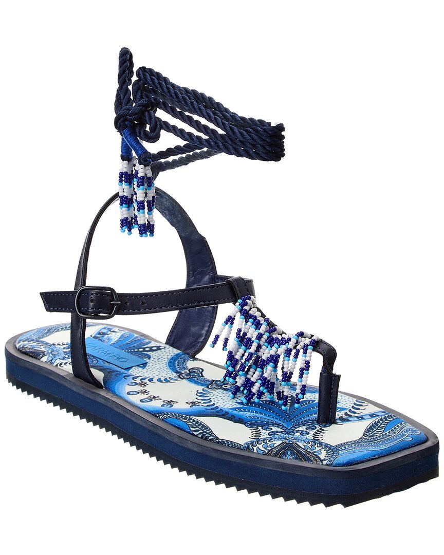 Женские сандалии на плоской подошве из бисера Farm Rio 19090₽