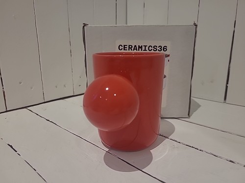 Cerámica 36 - Taza Cerámica Arco 300ml Rojo. - Imagen 2 de 7