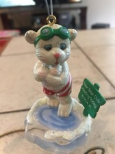 CARLTON CHRISTMAS ORNAMENT: THE POLAR BEAR CLUB!  NEW IN BOX