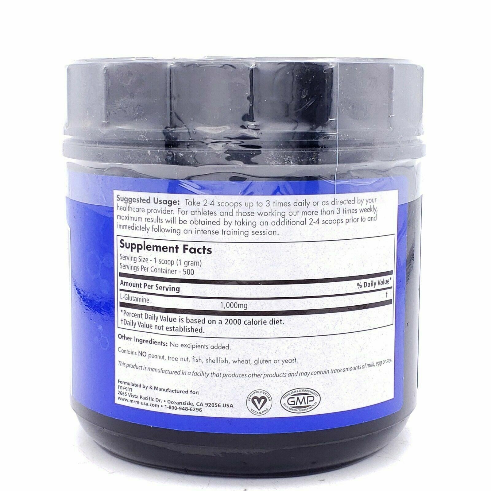 MRM Lglutamine 500 Protein Powder 17.6 Oz for sale online eBay