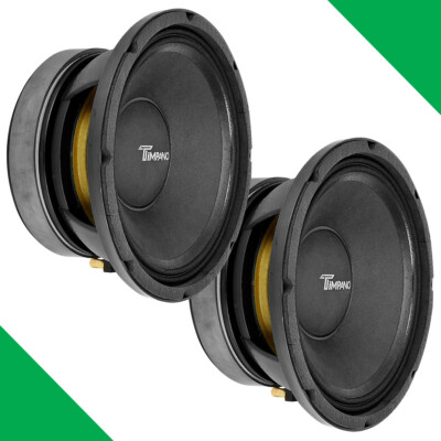 (2) 10'' MIDRANGE TIMPANO 1000W TPT-MD10 PRO 8 OHM CAR PRO AUDIO SPEAKERS - PAIR