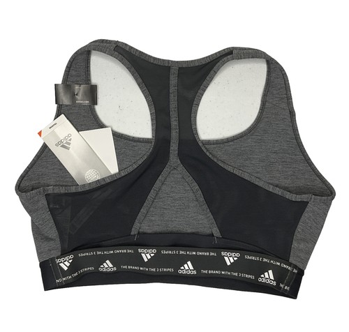 Adidas Sports Bra Powerreact Training Medium-Support Athletic HE0118 Sz MDD NWT - Afbeelding 1 van 4