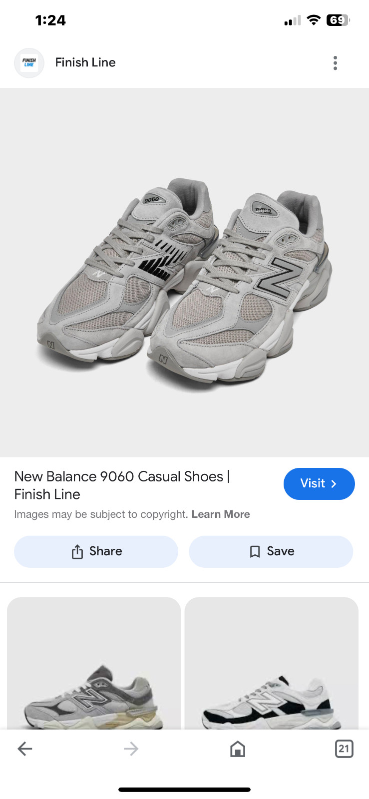 Size 9 - New Balance 9060 Shadow Grey