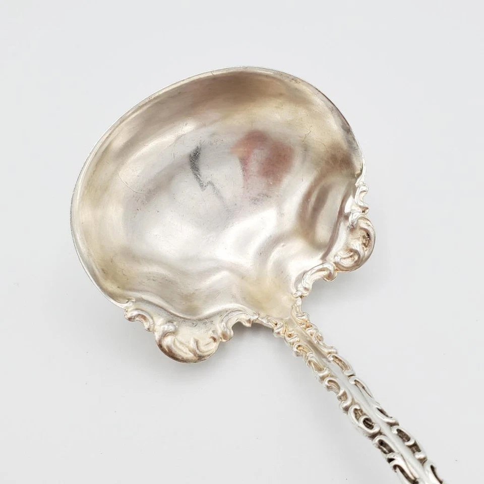 "Cucharón Whiting Luis XV Sterling 5,5"" inglés antiguo mono K" Foto 4 de 4