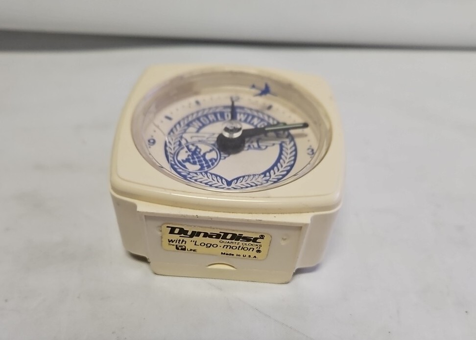 パンナム航空 Pan American Airlines 気圧計 PAN AMERICAN AIRLINES STEWARDESS WORLD WINGS TRAVEL ALARM CLOCK 2