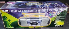 Coby CX244 Portable AM/FM Stereo Radio Cassette Player/Recorder-2000-Boombox