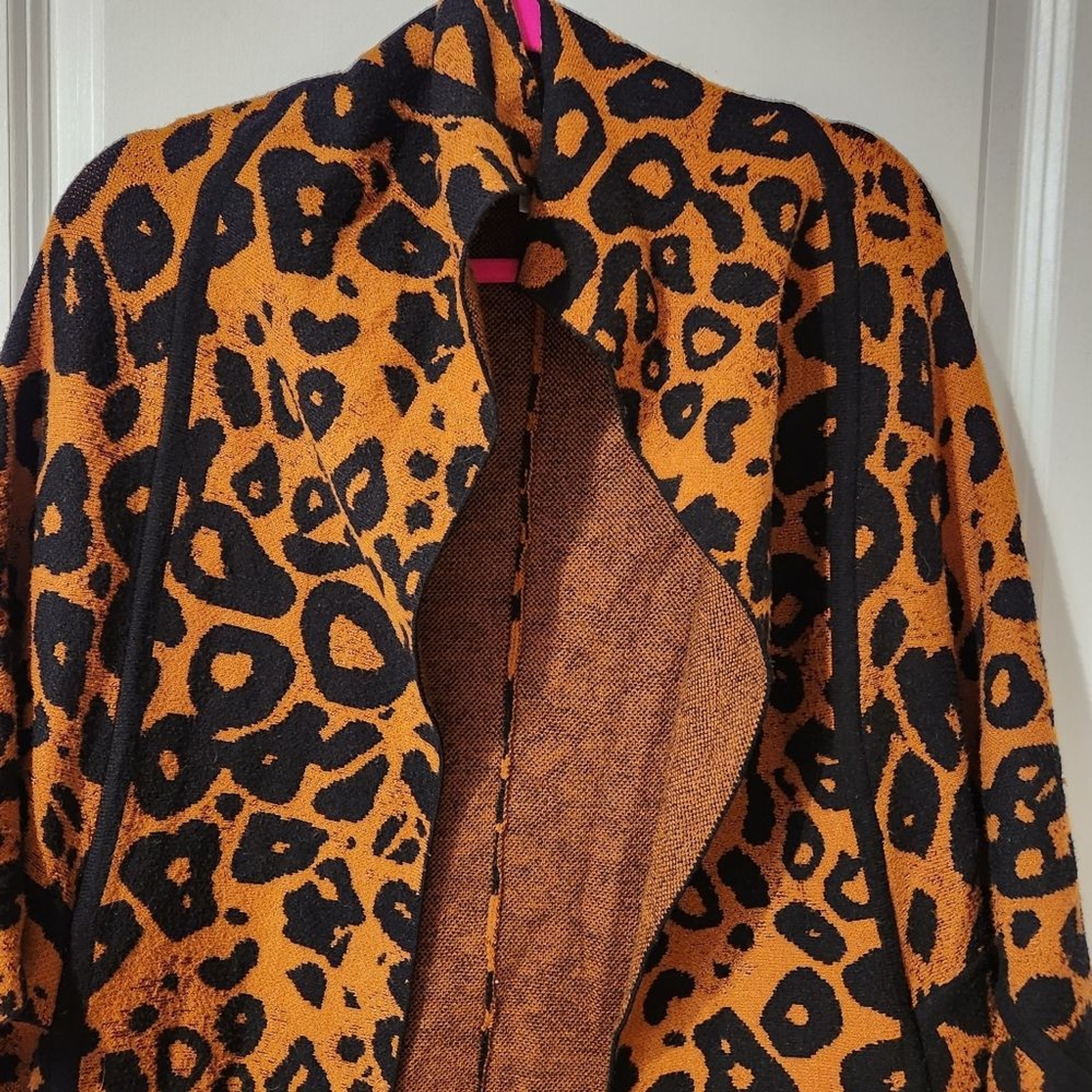 Ming Wang medium leopard cardigan - image 8