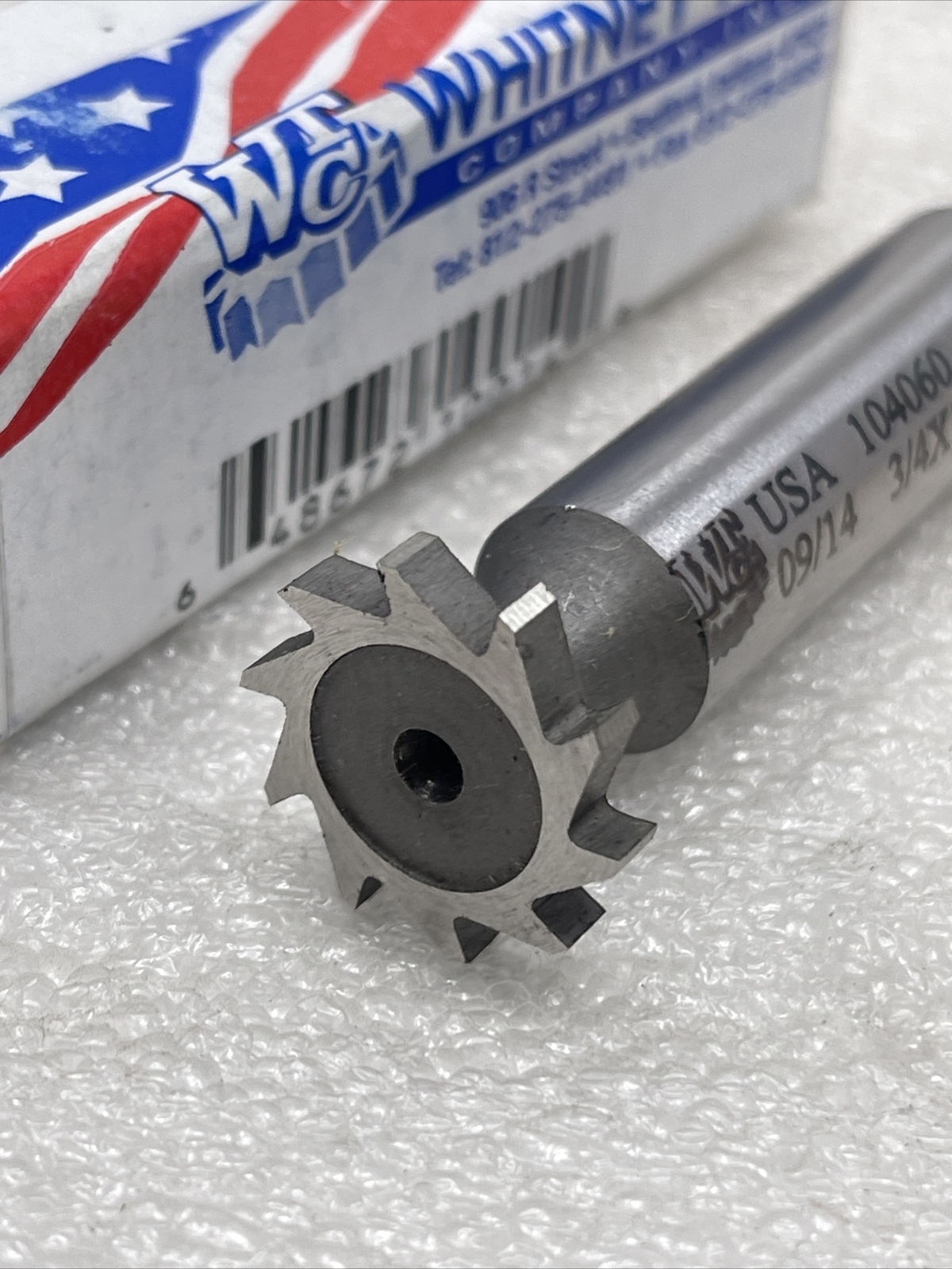 3/4” x 1/8” Woodruff Keyseat Cutter, 406, Whitney Tool USA, Straight, 1