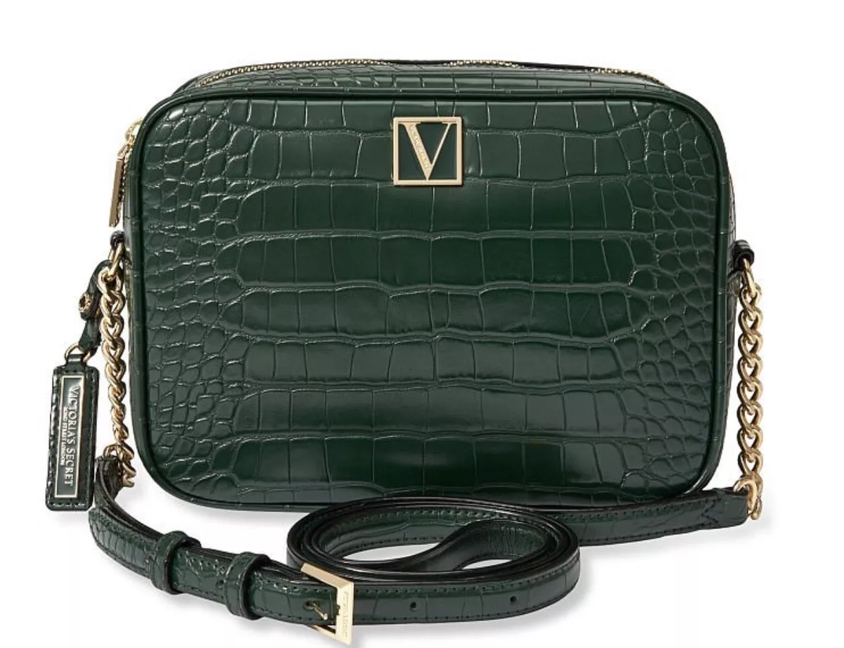 Victoria Secret Bag, Type: Crossbody, Color: Emerald Croc, Polyurethane NWT