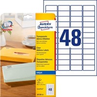 Avery Zweckform J4720-25 Adressetiketten/Adressaufkleber (1.200 Etiketten, 45,7X
