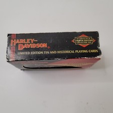 Harley-Davidson Historical Playing Cards in Tin - never opened packs 1903-50