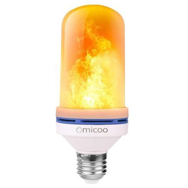 Omicoo E26 E27 LED Flame Effect Fire Bulb Flickering Atmosphere Light 3 Modes